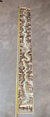 Late 1890s Der Rhein Von Mainz Bis Köln 76 Inch Rheinpanorama Map Fully Intact