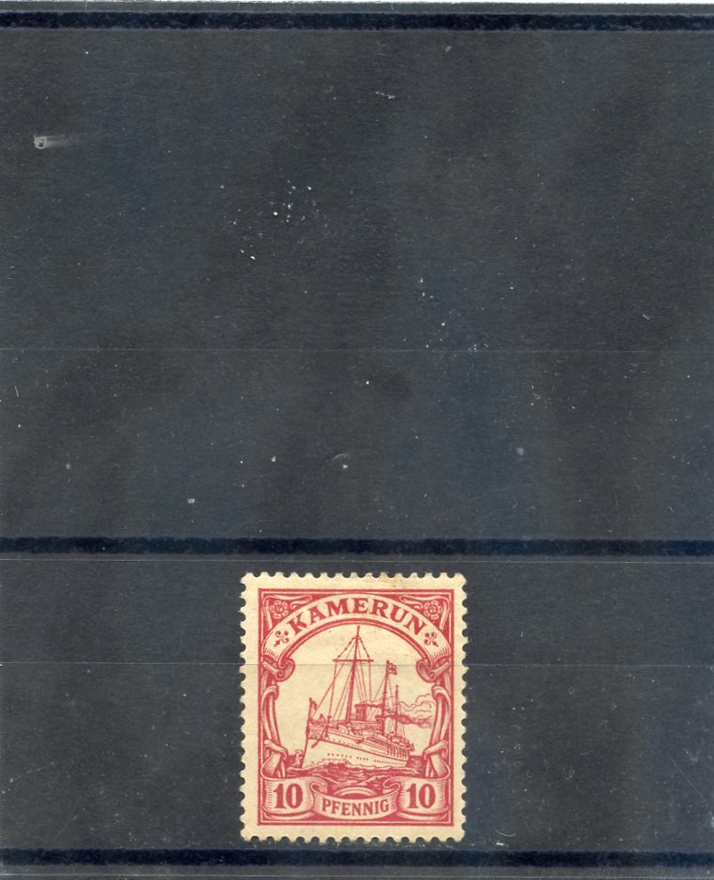 CAMEROUN Sc 9(MI 9)*F-VF HR 1900 10pf CARMINE RED $75