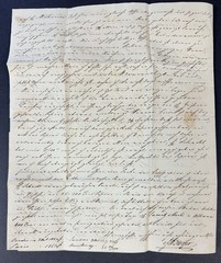 Germany, 1831 Stampless Cover/2 Page Folded Letter, from Hamburg to Bordeaux