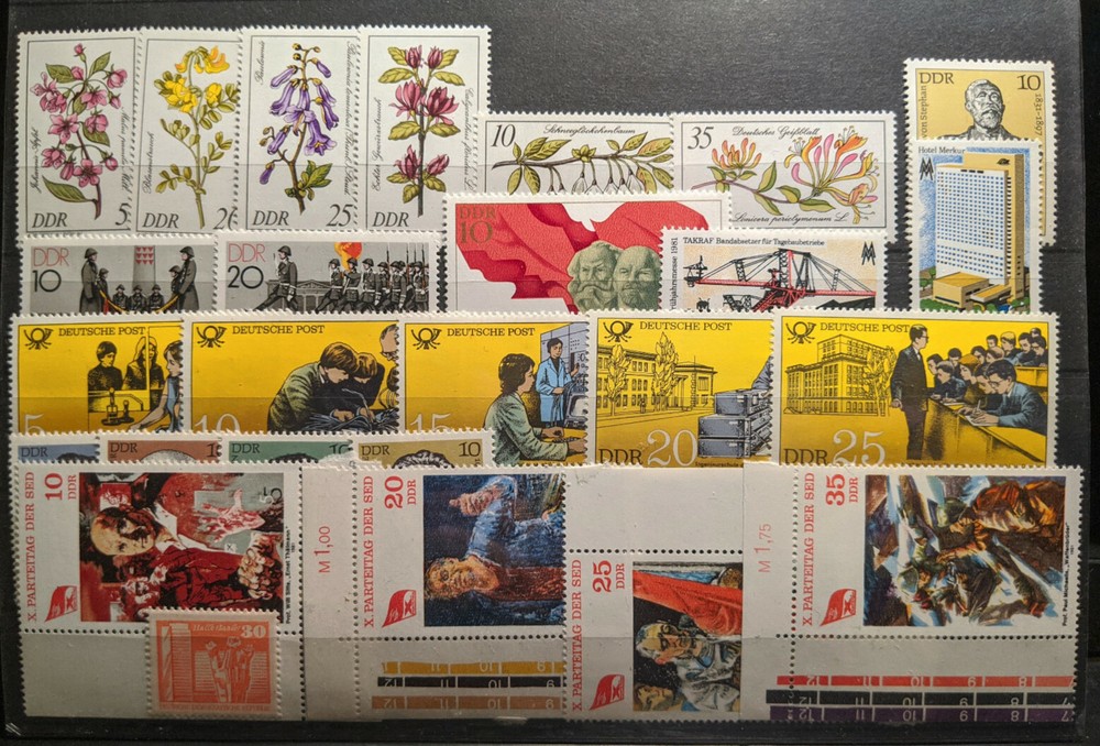 East Germany / DDR 1981 Complete Year Set MNH