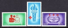 Germany, DDR Scott # 854-5, B142 VF MNH 1966 Blood Donations & Health Education