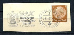 German Reich WW II : Better slogan cancel from 1937 – Nürnberg