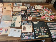german stamps and postal history 1800s states on Reich mint and used *a551