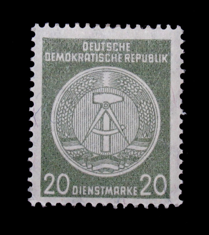 Germany Stamps ScottO40 Arms of Republic 20 Diensmarke 1954 Mint MLH