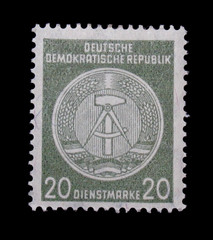 Germany Stamps ScottO40 Arms of Republic 20 Diensmarke 1954 Mint MLH