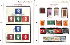 Germany Stamp Collection in 60 Page Album, 1954 to 1979 Postally Used