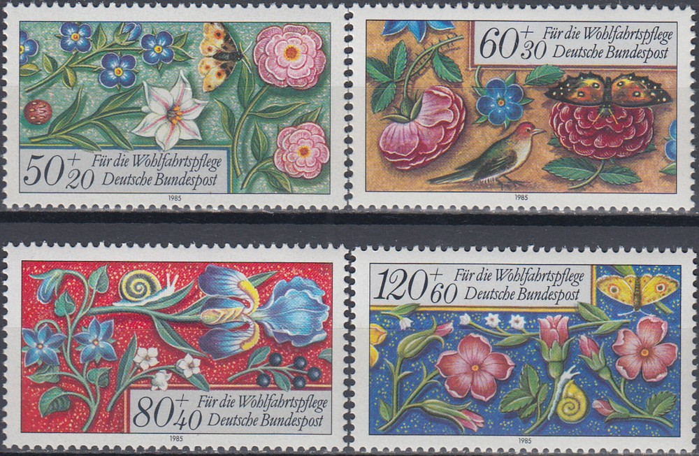 Germany-FRG Welfare Book Illuminations 1985 MNH-8,20 Euro