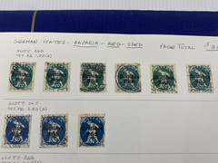 Germany States, Bavaria, Used& Mint – hinged on one album page, 1916-1920