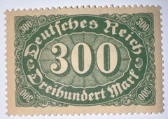 Travelstamps: 1922 Germany Stamps Deutsches Reich 300 Mark Mi. Nr. 249, MNH