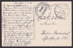 GERMANY 1916, Fieldpost card, Nantillois, France