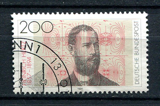 Germany – BRD : Heinrich Hertz stamp from 1994 – used