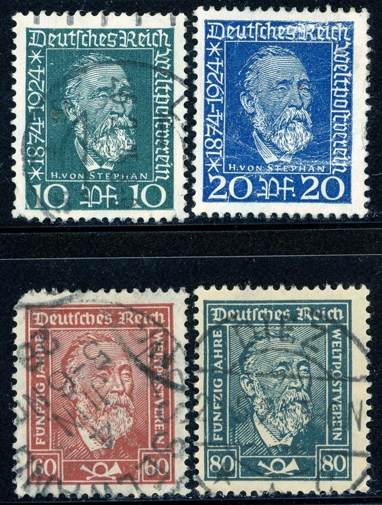 Stamps Germany, Scott # 340-343 used, complete set