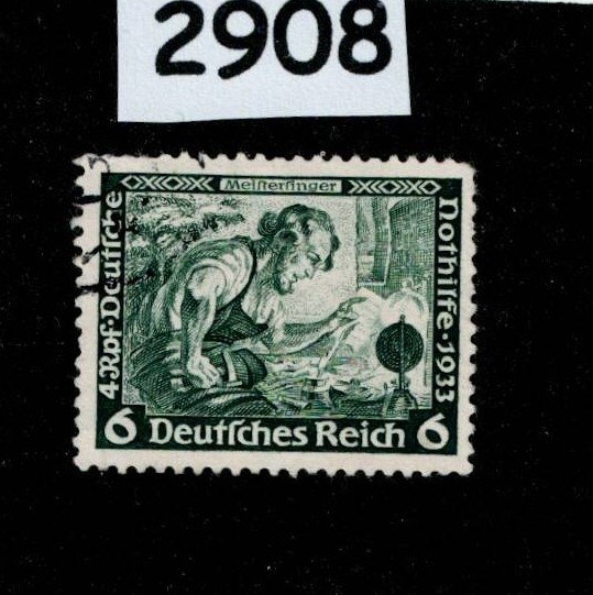 Stamp Sc B52 Richard Wagner Composer Meistersinger 1933 Germany #2908