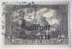 Travelstamps: 1919 Germany Bavaria Bayern Freistaat 3 Mark Mi. Nr. 150 Used