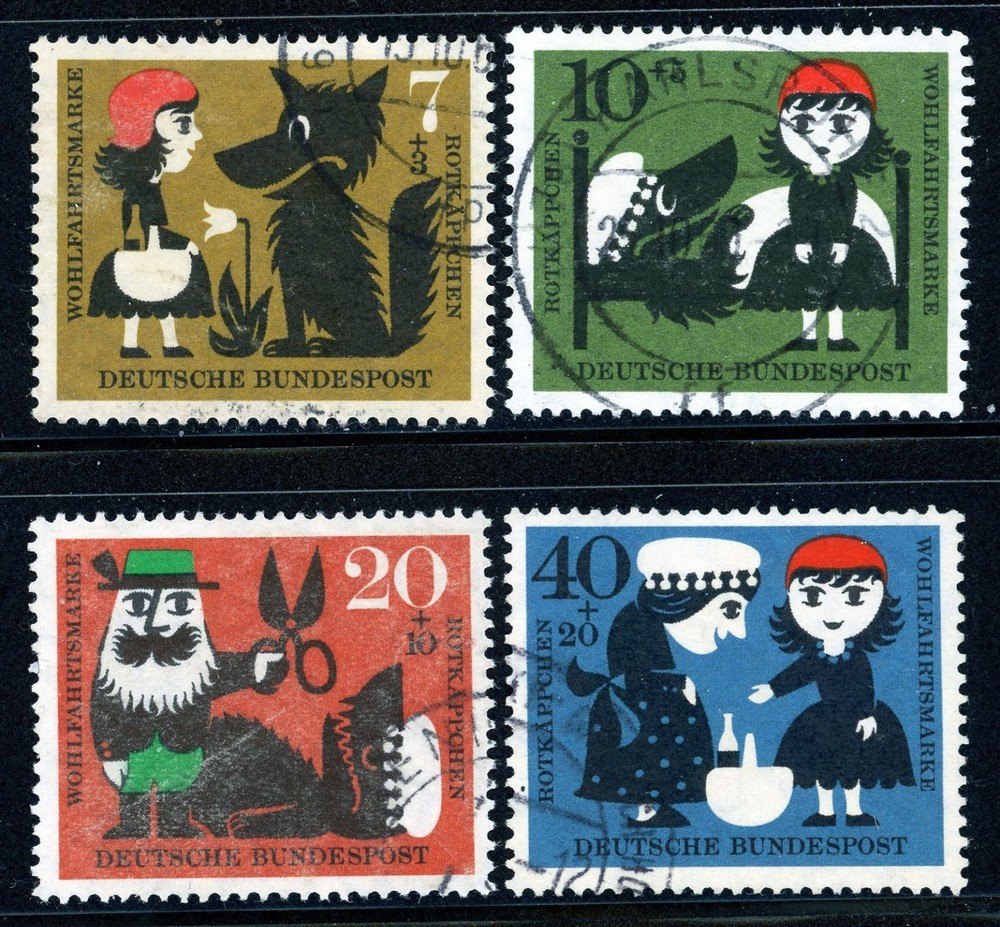 Stamps Germany, Scott # B372-B375 used, complete set