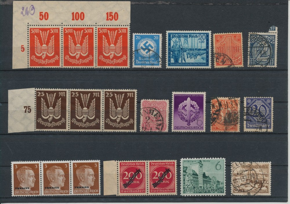 Germany, Deutsches Reich, Nazi, liquidation collection, stamps, Lot,used (BD 37)
