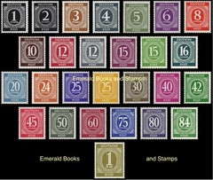 EBS Germany 1946 – Allied Occupation – Numerals set – Michel 911-937 – MNH**