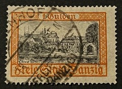 Travelstamps: Germany Danzig Stamps Scott #194 Olivia Castle Used Handstamped