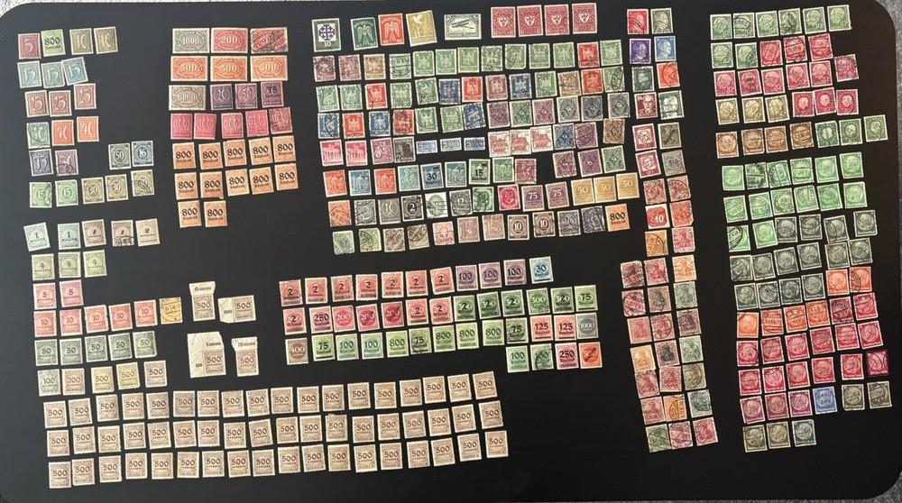 Lot Of 393 German Stamp Singles. MNH and Used Stamps