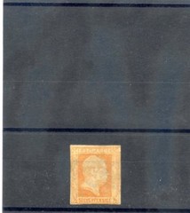 GERMANY, PRUSSIA Sc 2(MI 1)*F-VF OG 1850 1/2Sgr RED ORANGE $165