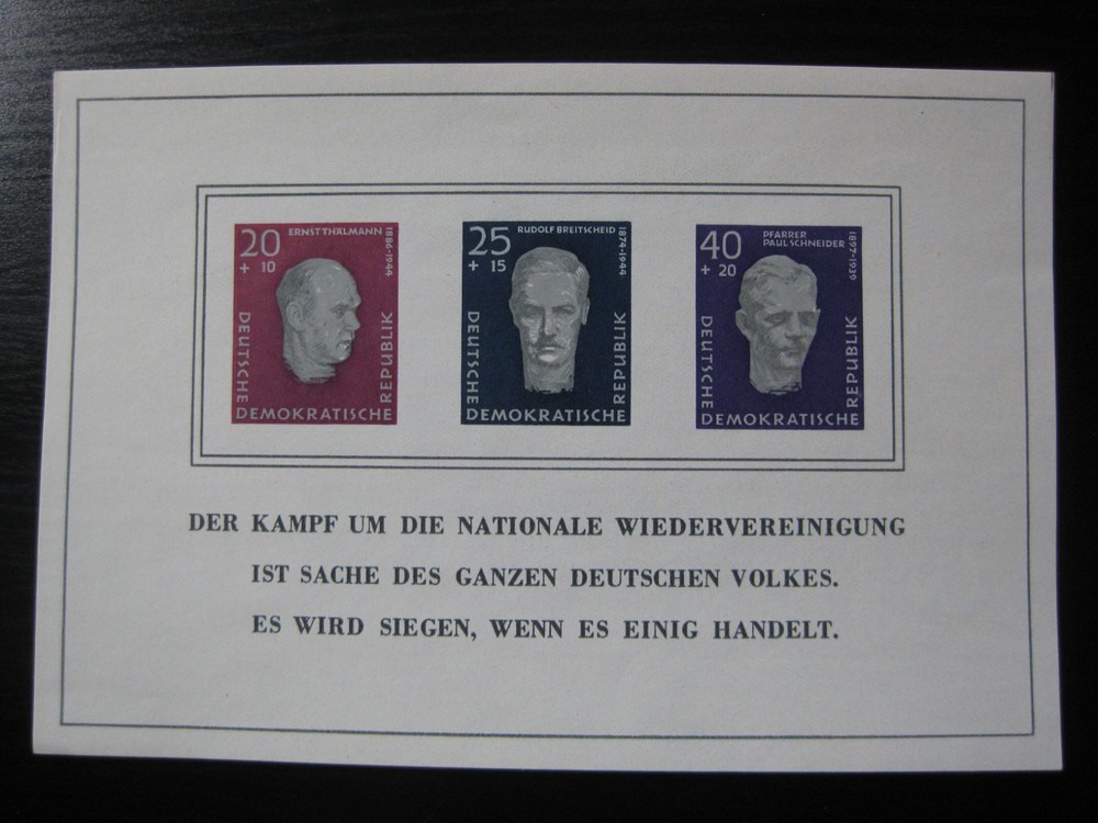 DDR EAST GERMANY Mi. #Block 15 mint MNH stamp sheet! CV $72.00