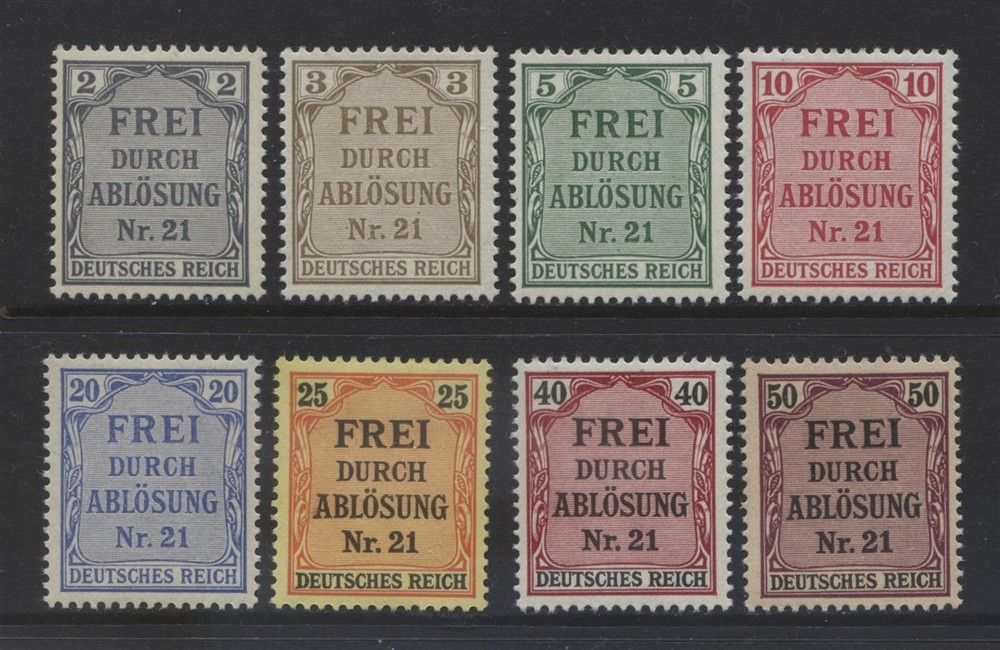 Germany Officials used in Prussia #OL1-8 (Mint Hinged) Nice Historic Set
