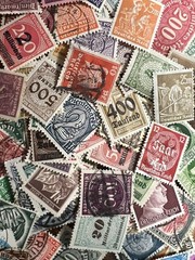 Nazi German stamp LOT OF 50!!! -Third Reich WWII WW2 era stamps! FREE SHIPPING!