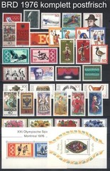 West-Germany / FRG / BRD Complete Yearsets 1970-1979 MNH Stamps, Mi. 612-1032