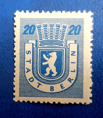 Germany Stamp Allied Occupation Berlin 20 Pfennig Jasch SBZ Mi.Nr.6 waz (23535)