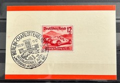 1939 German Stamp on Card Special Cancel Mi:DR687 Cars Race Berlin /BL93