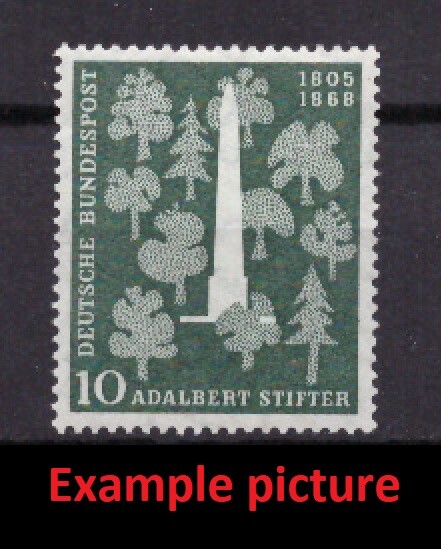 EB0220) GERMANY Mi 220, SC 735 MNH **, Original Gum, 1955 Adalbert Stifter