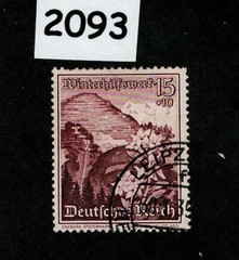 Used stamp Scott B129 1938 Winter relief Culture fund Germany #2093