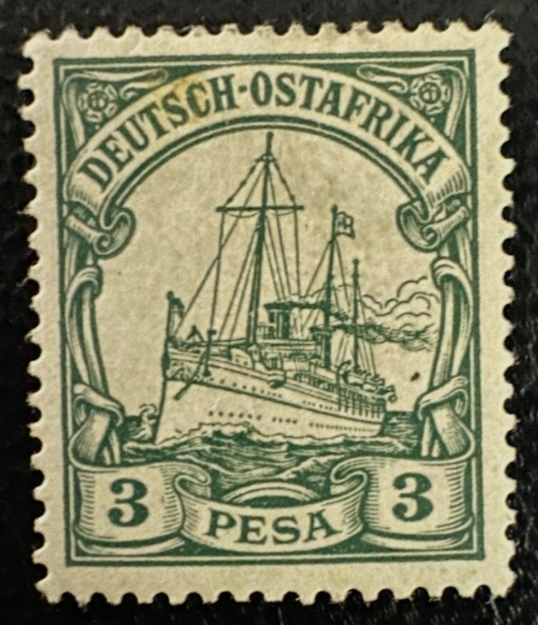 German East Africa #12 Mint Kaiser’s Yacht 3 Pesa