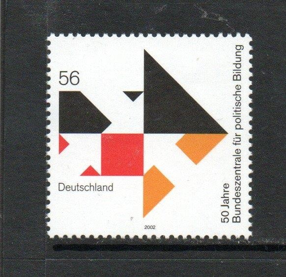 GERMANY MNH 2002 SG3141 50TH ANV OF FEDERAL AGENCY FOR CIVIC EDUCATION