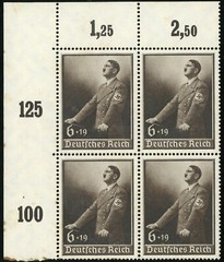 Germany #694 #B140 National Labor Day Hitler’s Culture Fund 1939 Postage Block