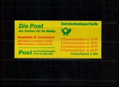 GERMANY BERLIN MH 9d I STAMP BOOKLET ACCIDENT PREVENTION 1974 mint ** m5972