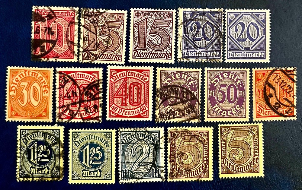 Germany Official Stamps / 1920-1921 / Used & Unused