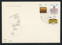 DDR 1967 First Day Cover BEDEUTENDE BAUWERKE #888 889 893 Berlin Cancel