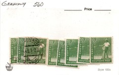 Germany, Postage Stamp, #560 Lot Used & Mint, 1947 Sower (AB)
