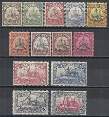 Marianen 1901 MI 7-19 several signed CANC VF