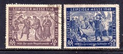 Germany Russian Zone Semi-Postal 1948 Scott# 10NB1 – 10NB2 Used VF