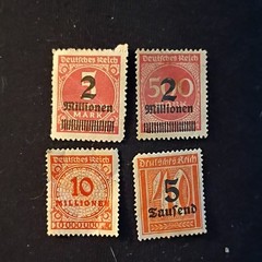 49 Germany Deutsches Reich/Deutsche Post Used Stamp Lot Inflation Mixed