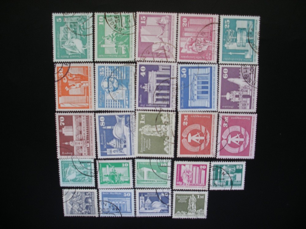 DDR 1953/73- Collection of 88 All Different Stamps Used + Mint