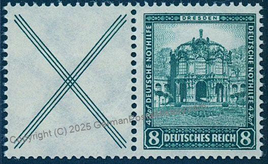 Germany Weimar 1931 Nothilfe Bauwerke Michel W39 MNH Zusammendruck Se-Tena 76768