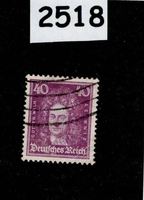 Used Stamp Sc 360 Gottfried Wilhelm Leibnitz 1926-1927 German republic #2518