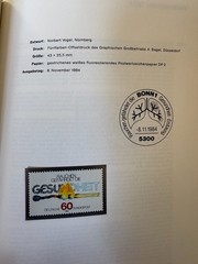 Germany 1984 stamps in book