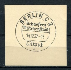 German Reich WW II : Nice fancy cancel from 1937 – Berlin C 2