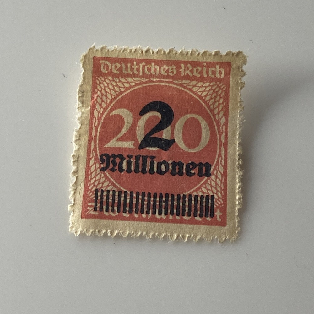 Rare 1920’s German Deutsches Reich stamp 2 Millionen