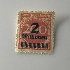 Rare 1920’s German Deutsches Reich stamp 2 Millionen