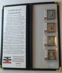 Nazi History Album *with COA* – Kriegsmarine Stamps of WW2 Third Reich, Germany